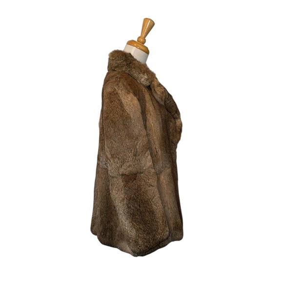 Adolfo Paris Rabbit Fur Coat - Picture 5 of 6